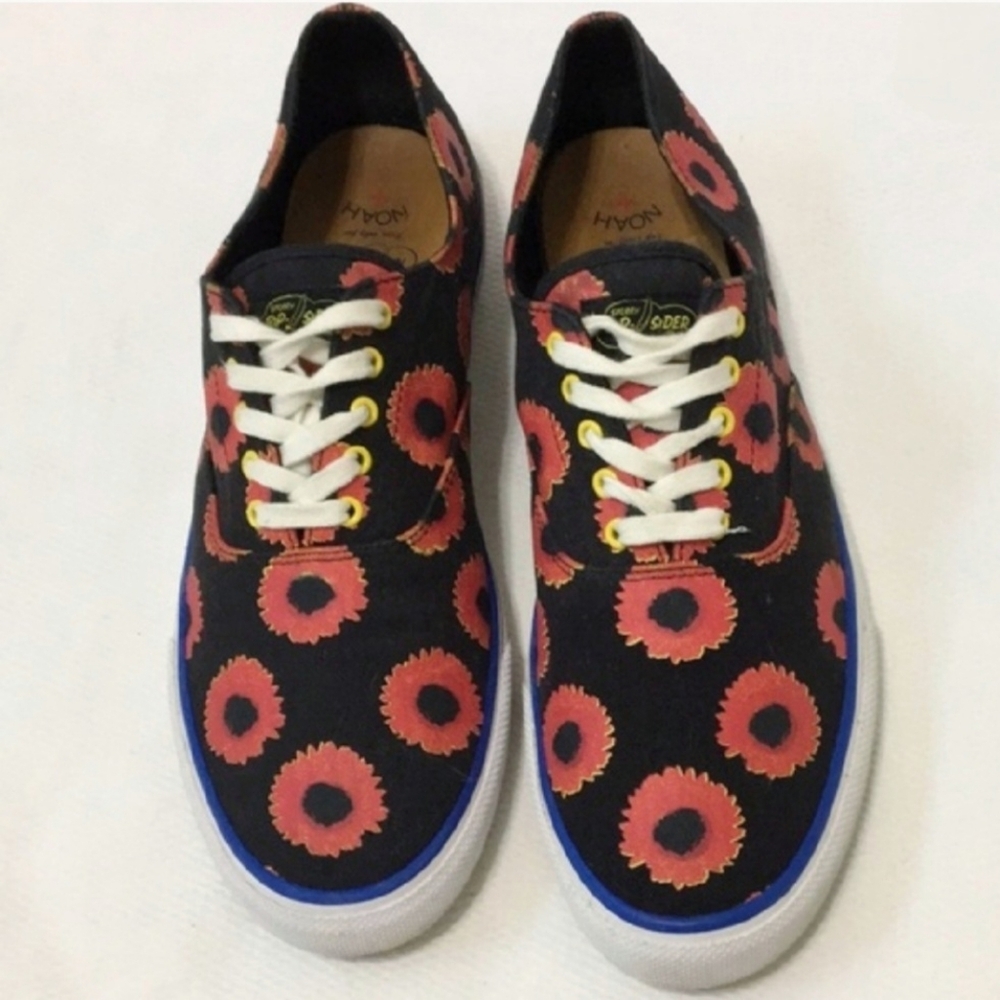 NOAH NYC x Sperry Flora Print Top-Sider Size 12